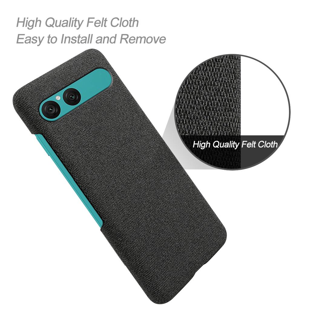 For Sony Xperia 10 VII Phone Case Cloth Texture Anti-Scratch Protective PC Back Cover