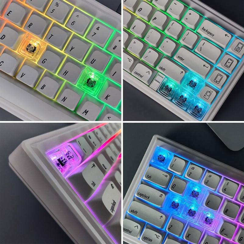 XDA Keycaps Mechanical Keyboards 1U Keycaps Blank Customized Gamer Transparents Crystal Keycaps Mx Switches XDA Height