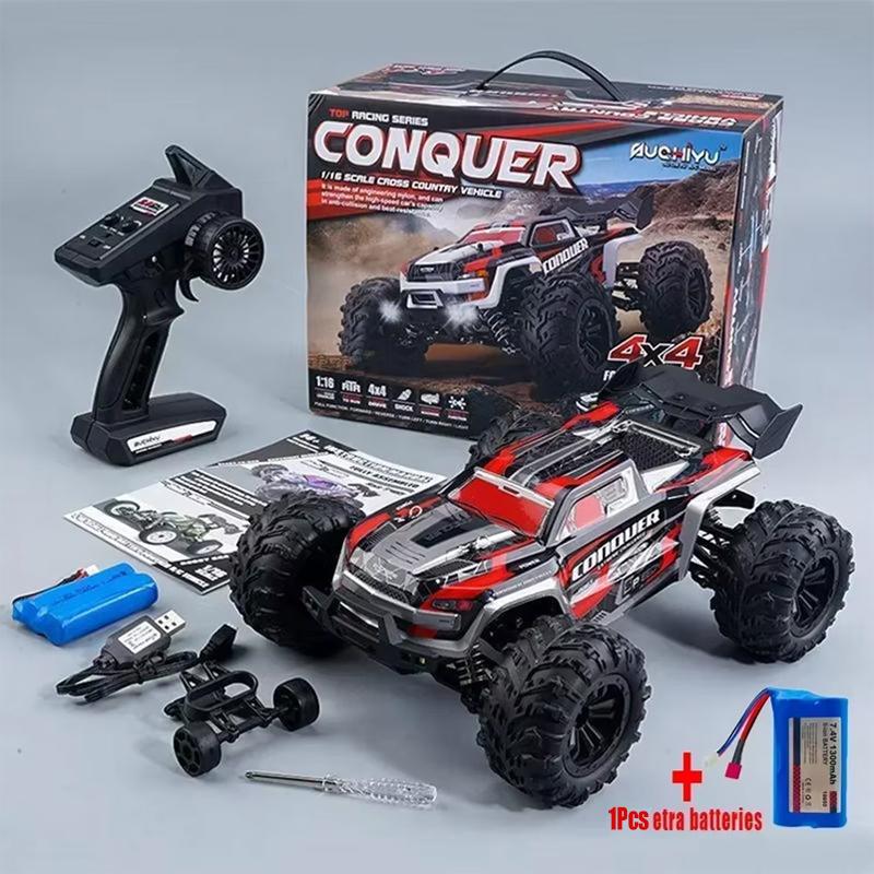 WLtoys 1:16 Scale Large RC Car 50km/h High Speed 4WD Children Toy for Boys Remote Control Car 2.4G Off Road Monster Truck RC Toy