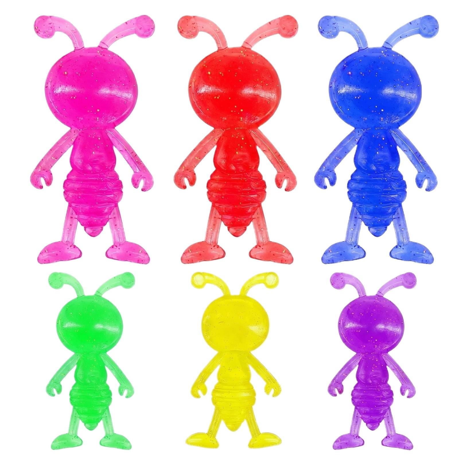 

Flexible Bendable Ant Figurines 36 Pack 5 9cm Soft Material Ant Shaped Figures for Party Favors School Rewards DIY Crafts Decorations one size