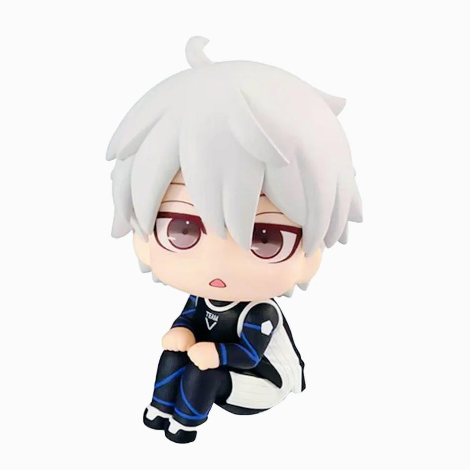 Isagi Yoichi Doll Blue Lock Action Figures Toy Q Version Chigiri Hyoma Bachira Meguru Nagi Seishiro Figure Pvc Ornament Toys