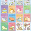 New 3D Miniature Scene Collection 10 Sences Cartoon Landscape Sticker Book Stacking Pasting Cabin Scene DIY Sticker Child Gifts
