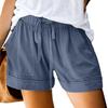 Women's Casual Loose Elastic Waist Plus Size Shorts with Pockets Trousers