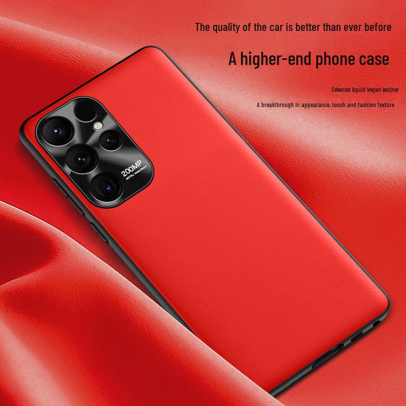 Samsung S23 Ultra Liquid Leather Anti-fall Protective Case.AllowGetOne Piece Ship!
