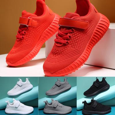 Pantofi de sport casual de culoare uni pentru exterior, cu plasă interioară, pantofi cu elasticitate ridicată
