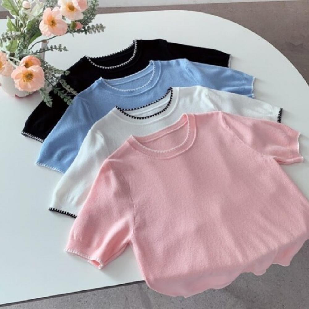 New ArrivalS Open Run Women S Crew Sweater caSual Spring Short Sleeve