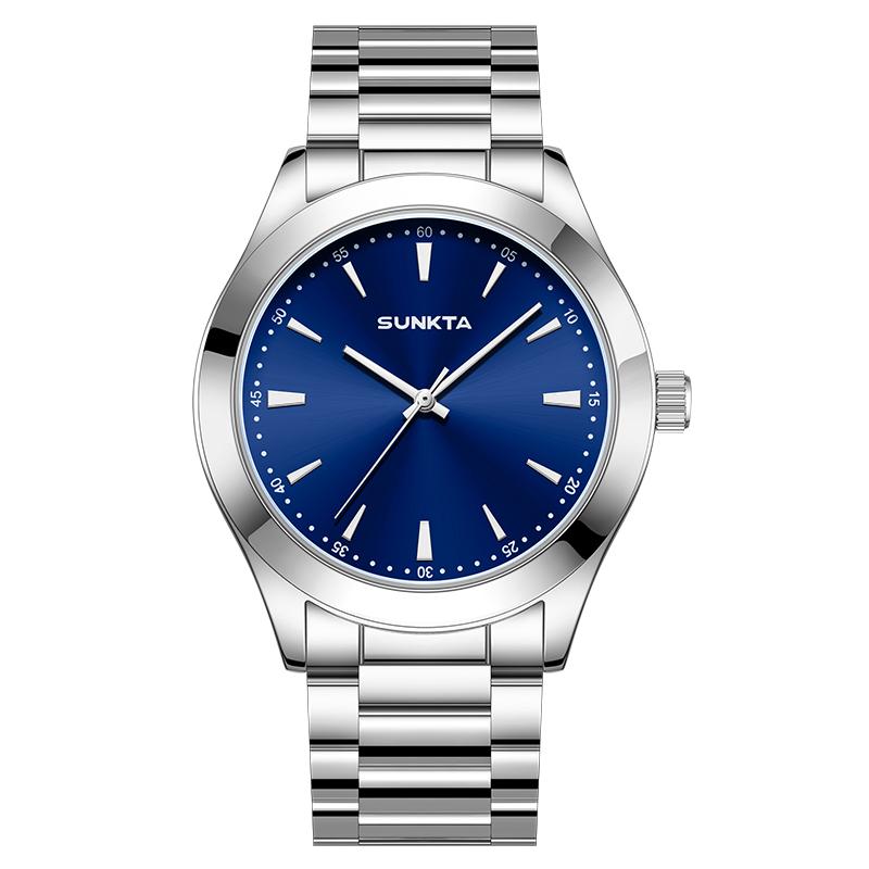 SUNKTA New Arrivals Mens Watches Stainless Steel Classic Luminous Quartz Watch For Men Waterproof Wristwatch Relogio Masculino