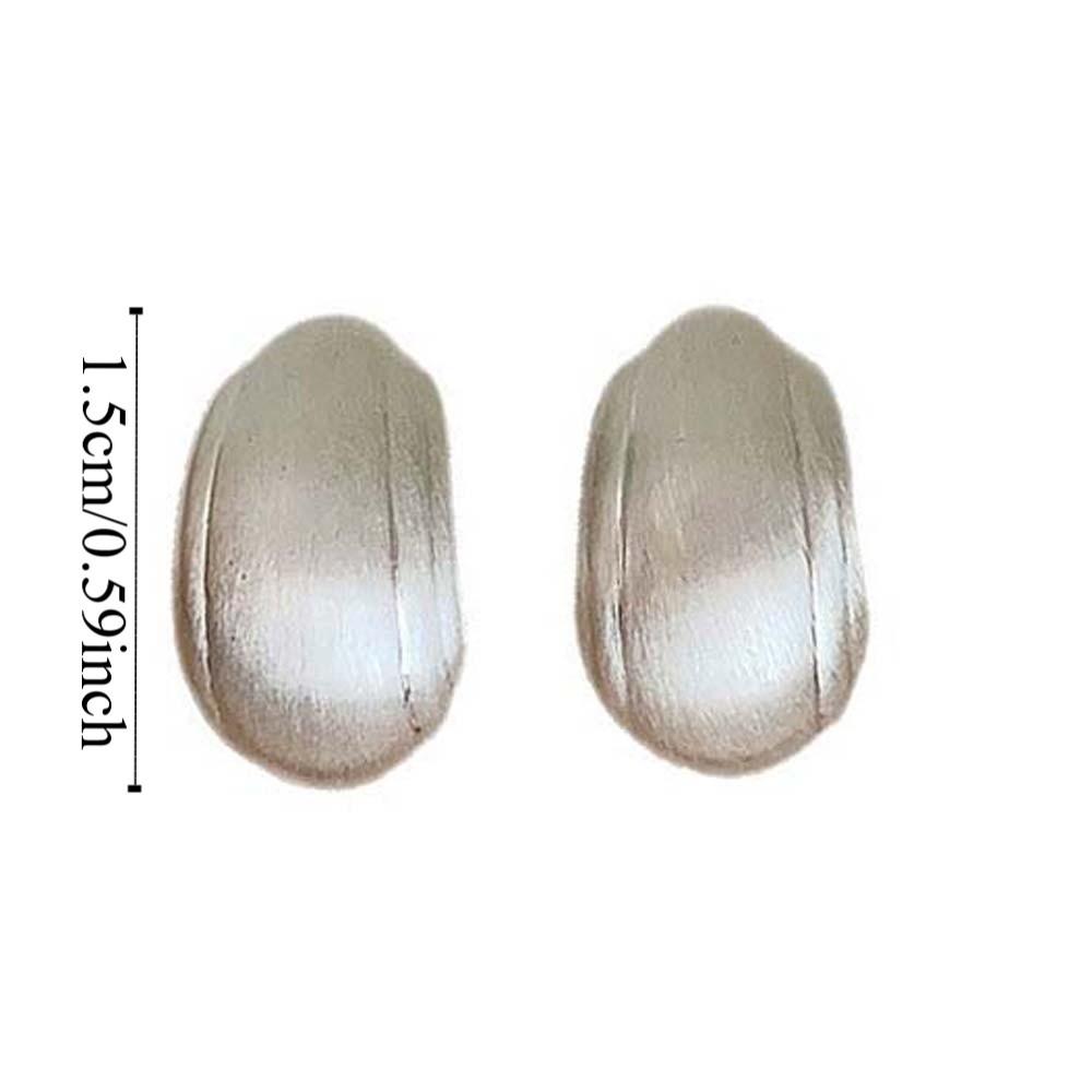 1 pair Elegant Metal Brushed Earrings Ear Jewelry Hypoallergenic Irregular Geometry Earrings Mini Waterproof