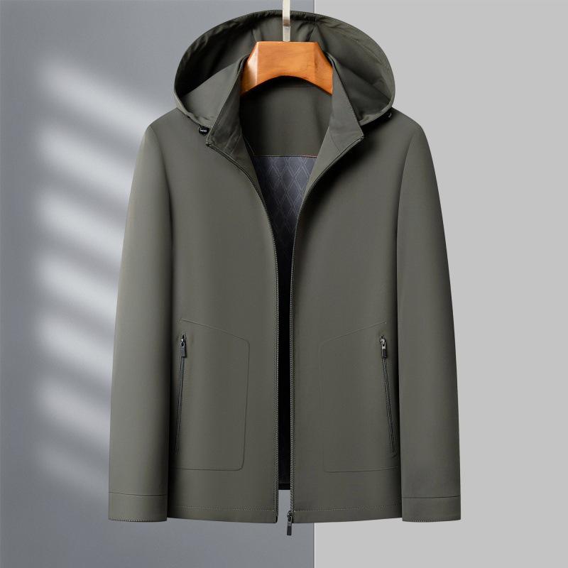 Men's 2026 Spring Casual Business Jacket with Detachable Hood