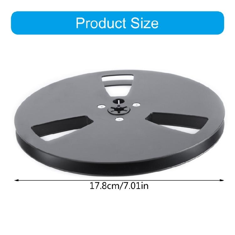 Professional 7" Aluminum Alloy Recording Takeup Reel with 3 Holes for Reel To Reel Tape Recorders