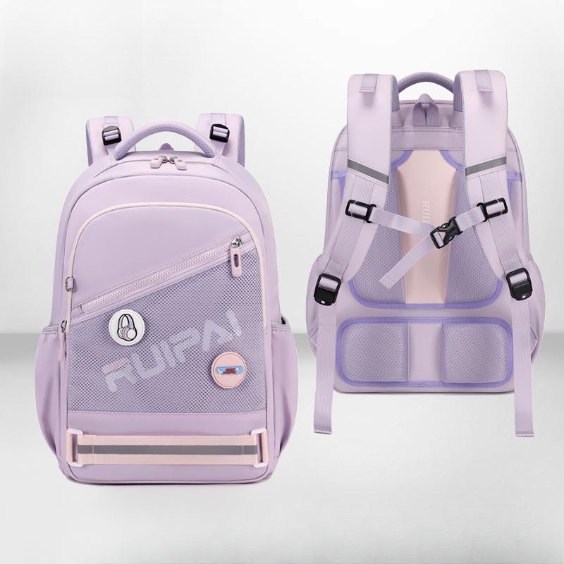 

Школьный рюкзак для девочек, грязеотталкивающий, защищающий позвоночник и снижающий нагрузку, детский школьный рюкзак большой вместимости для мальчиков, рюкзак