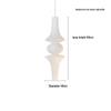 Japanese Wabi-sabi Style Isamu Noguchi Xuan Paper Long Vintage Chandelier for Aisles, Staircases, and Loft Window Displays.