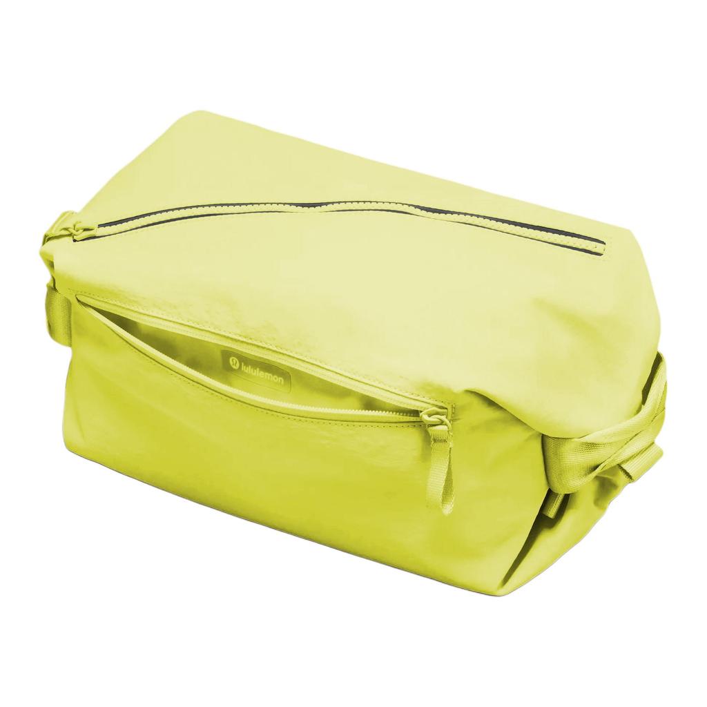 Lululemon Nylon Backpack Unisex Snakeskin Print Stone Yellow LU9C59S-303517