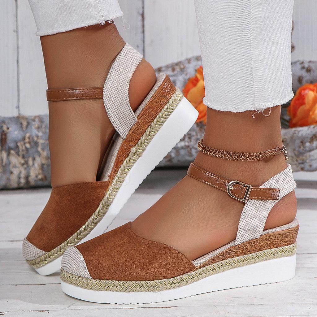 Strass Plateau Sandalen Für Damen Urlaub Slingback Pumps Keilabsatz Sandalen Für Damen Canvas Espadrille Sandalen Für Damen