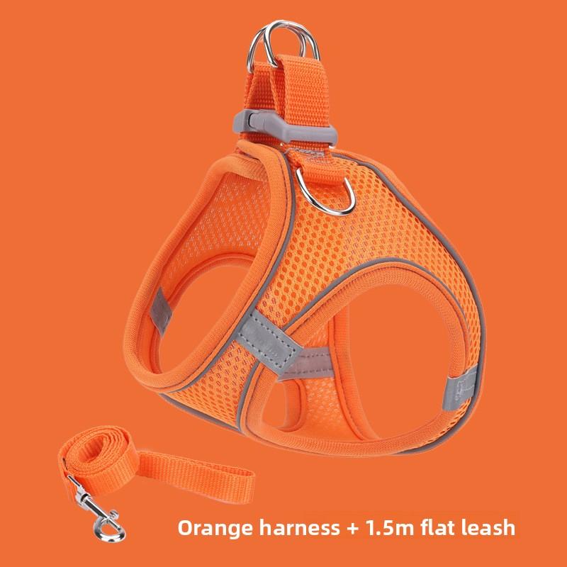 Зоотовары: Жилетный стиль, нагрудные и спинные ремни для питомцев, светоотражающие и дышащие поводки для кошек и собак, поводки для выгула собак XXXS