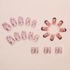 Short Almond Nail Tips Fake Nail Glues On Nail Stick On Nail Cats Eye Press On Nail Artificial False Nail for Women Girl