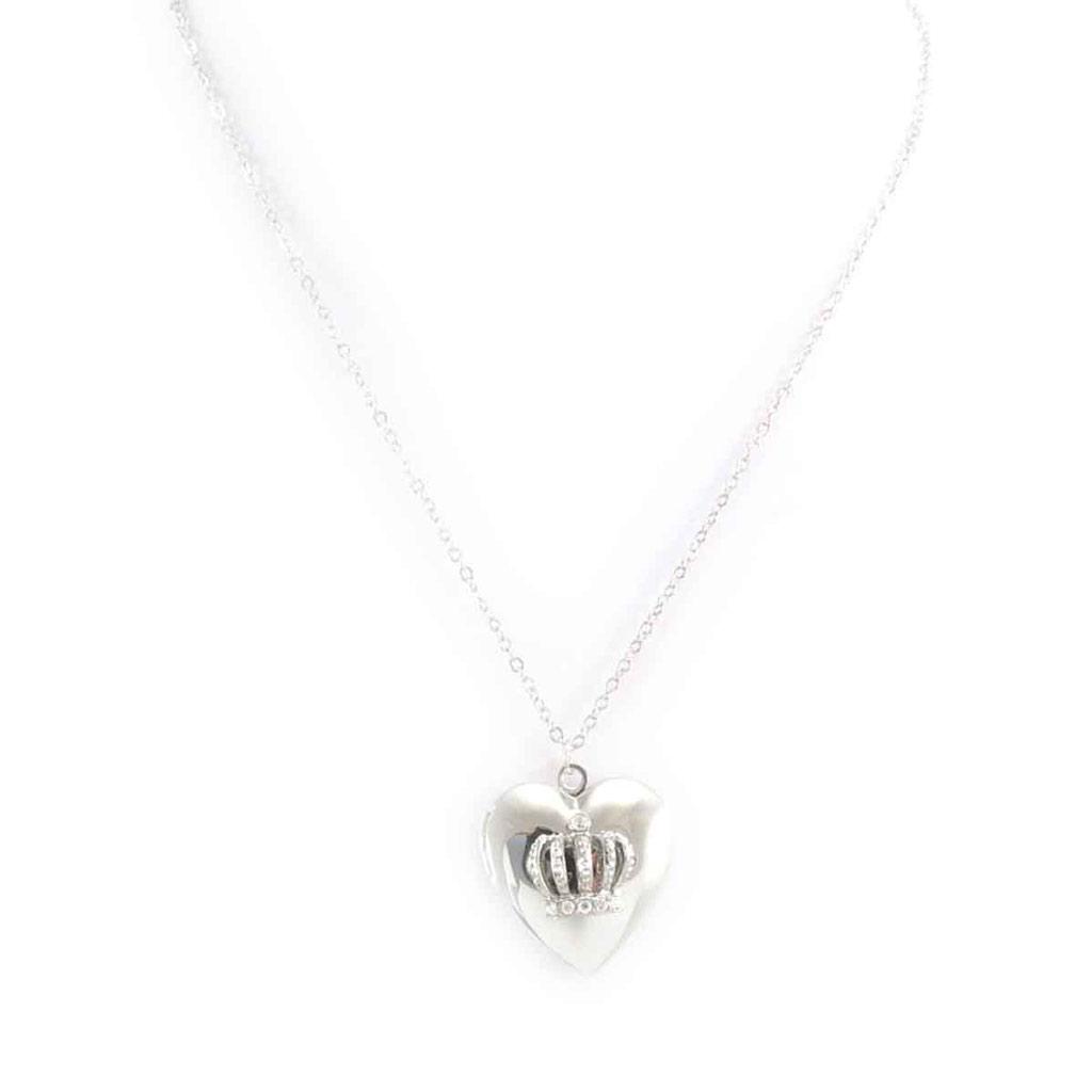 Les Trésors De Lily [J8464] - Silver 'Love' Designer Necklace (cassolette)