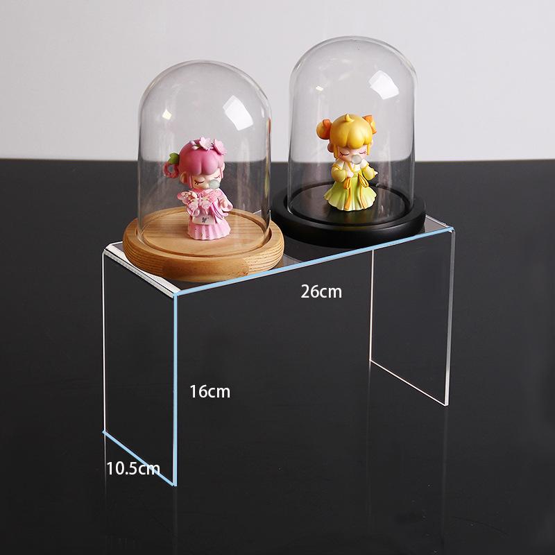 Clear Acrylic Display Riser Stand Jewelry Display Shelf Cupcake Stand Showcase Fixtures for Candy Dessert Figures Collections
