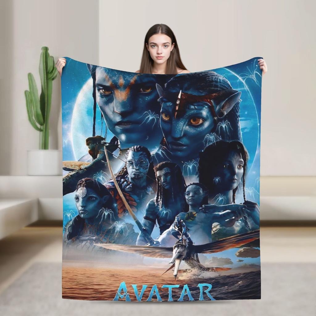 Films Avatar Blankets Quality Warm Soft Bedding Throws Winter Children Outdoor Street Trend Bedspread
