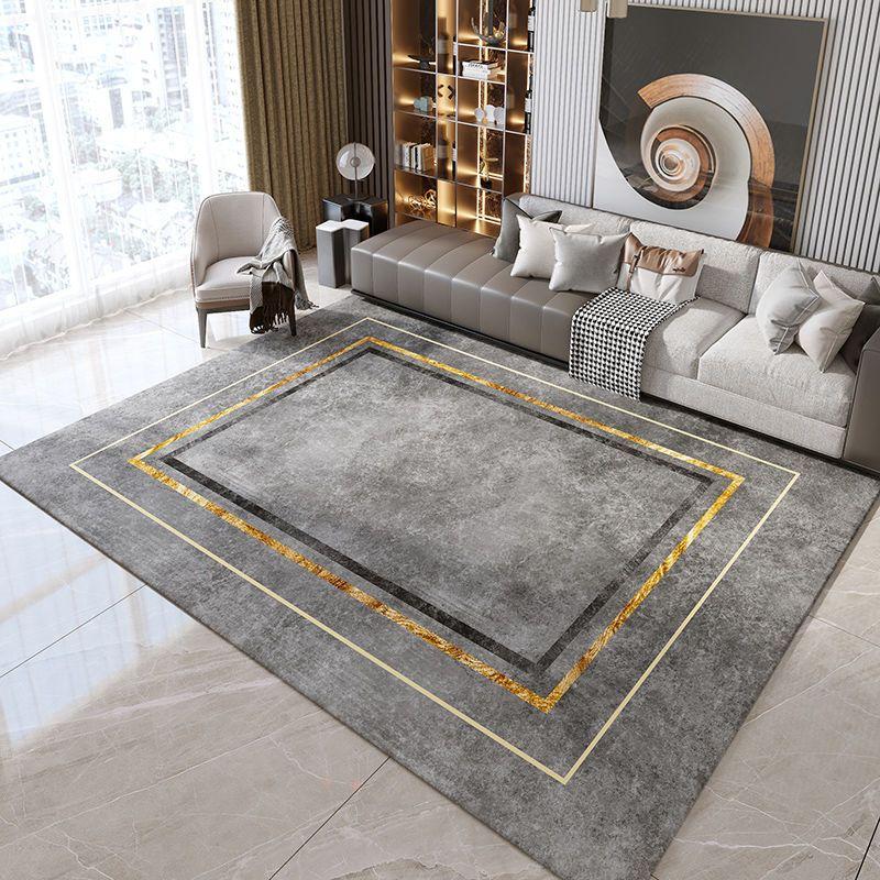 Nordischer grauer Teppich Wohnzimmerdekoration Schlafzimmer Große Fläche Lounge-Teppich Zuhause Kaffeetische Bodenmatten 200x300 Raumdekoration Modern