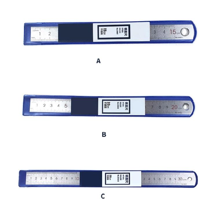 15/20/30cm Ruler Metal Ruler with Clear Scale Stainless Steel Ruler Straight Ruler Measuring Tool for Drawings