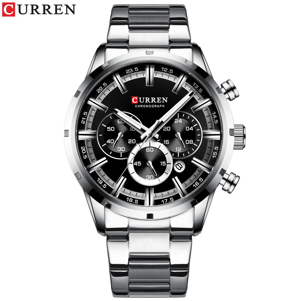 Buy CURREN Fashion Men Watches Stainless Steel Brand Luxury Luminous ...