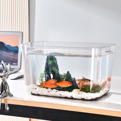 Sturzprävention Explosionsgeschützter Kunststoff-Fischbehälter Transparenter Mobiler Kleiner Fischbehälter Zuhause
