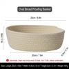 Cotton Rope Woven Bread Proofing Basket European Style Hand-made Storage Basket For Home Baking And Decoration