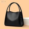 Genuine Leather Women's Bag Fashionable Large-capacity Bucket Bag Vegetable Basket Single-shoulder Crossbody Bag