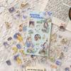4/24sheets Kawaii Little Girl's Daily Life PET Die Cut Stickers DIY Diary Phone Case Aesthetics Stationery Stickers