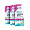Pure Hair Removal Cream for Women For Sensitive Skin - 50g Pack Of 3 | Suitable for Legs, Underarms, Bikini Line, Arms