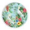Asciugamano da Spiaggia Rotondo con Foglie Tropicali e Fiori in Microfibra per Soggiorno Decorazioni per la Casa Asciugamani da Bagno Stile Boho