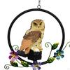 Bird Light Garden Owl Decor Hanging Decorative Figurine Ornament LED Memorial Solar Power