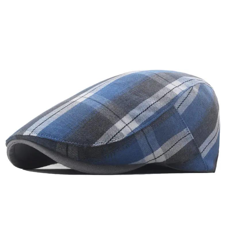 Spring And Summer Polyester Print Newsboy Caps Flat Cap Men And Women Painter Beret Hats 117
