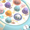 Interactive Whack Toy for Kids 360 Degree Rotating Cute Emoticon Music Light Hammering Pounding Toy