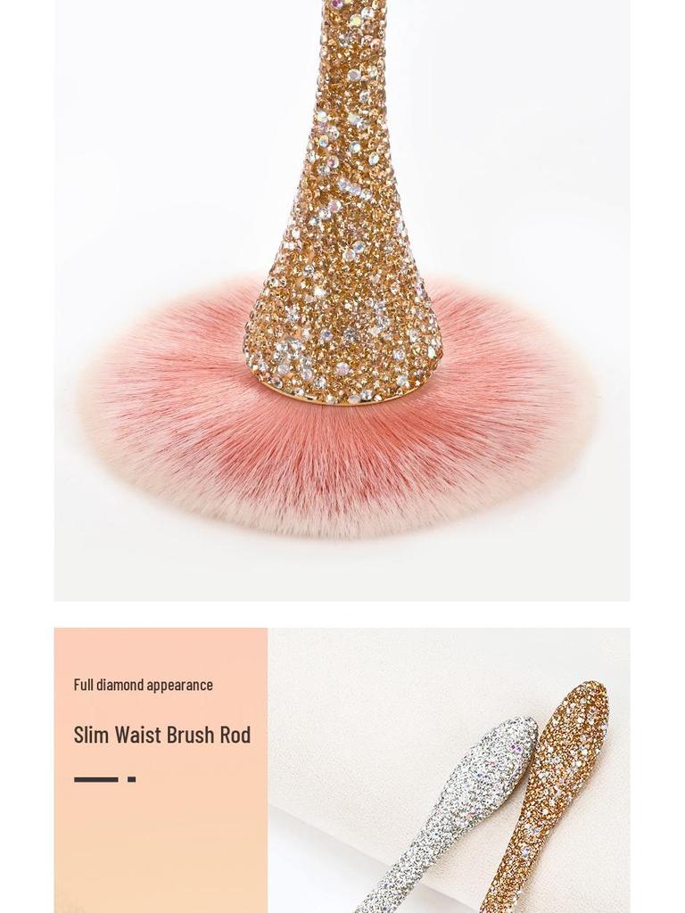 Soft Small Waist Nail & Makeup Brush for Blush and Loose Powder