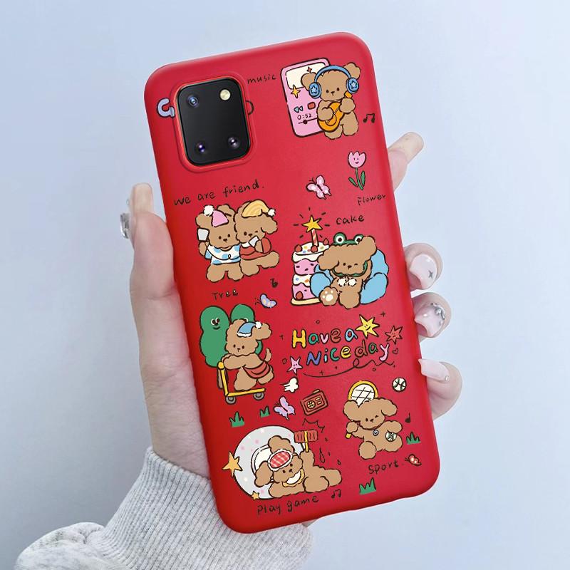 For Samsung Galaxy Note 10 Lite Case N770F Soft TPU Silicone Cover Cute Astronaut Panda Phone Case GalaxyNote 10Lite Coque Funda