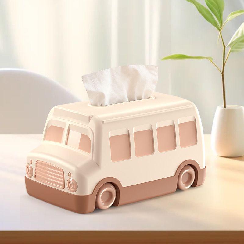 

Car Baby Bus Toy Tissue Box - Dual-Use for Home or Car, Ideal for Boys and Girls