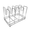 Draining Pizza Pan Rack Versatile Organizer for Restaurant Cooking 4 Slots 37x22x25cm