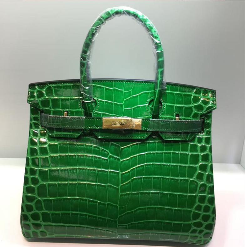Bolsa com padrão de crocodilo nova moda e versátil bolsa de mão e transversal bolsa feminina de couro