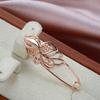 New  Rose Gold Women Brooch Fashion Wedding Jewelry Unique Creative Modern Fine Boutonniere  Hollow Metal Brooch