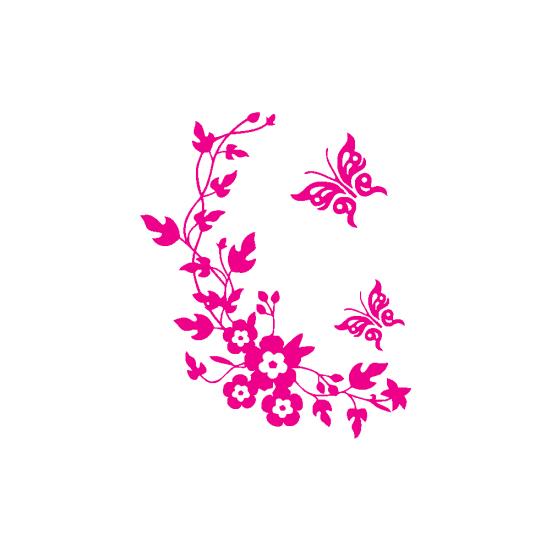 

Съемные обои с изображением бабочки и цветка, стикер для туалета, настенная наклейка, домашний художественный декор