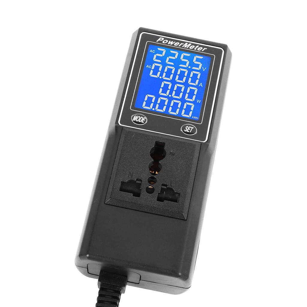 Electricity Usage Monitor Plug in Power Meter Electrical Power Consumption Watt Voltage Amps Meter