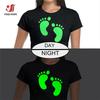 5pcs Bundle Heat Transfer Vinyl Film Glow in Dark Iron on Tshirt PU HTV Luminous Fluorescent Color For Clothes Chrimas Decor