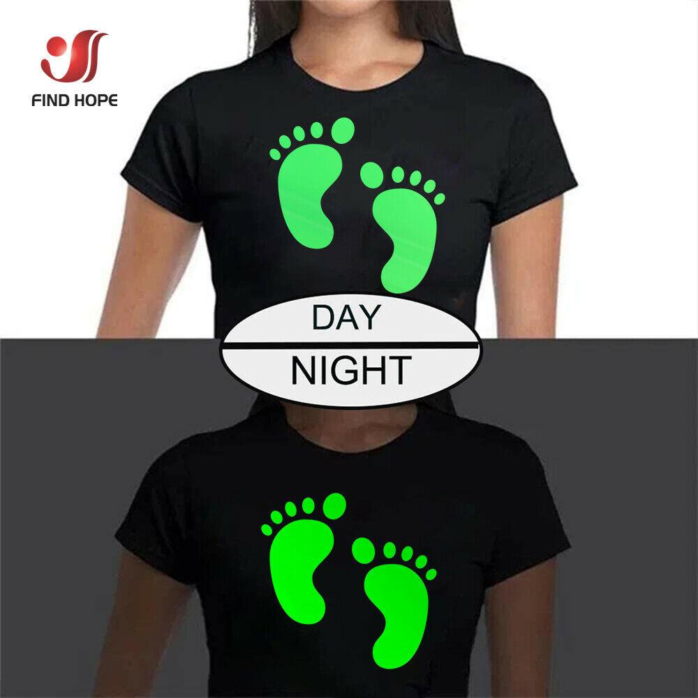 5pcs Bundle Heat Transfer Vinyl Film Glow in Dark Iron on Tshirt PU HTV Luminous Fluorescent Color For Clothes Chrimas Decor