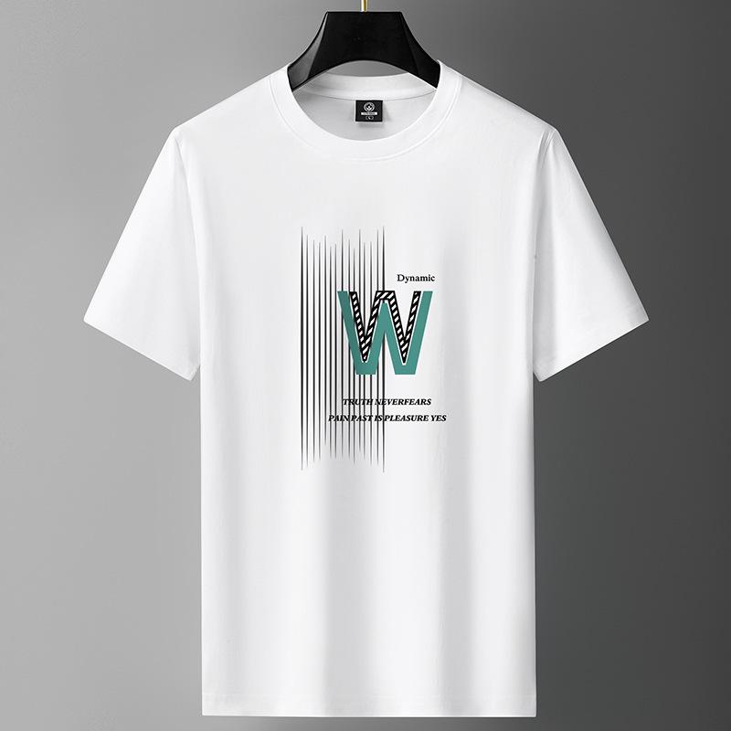 Men's Cotton Short-Sleeve Loose-Fit T-Shirt – Casual Handsome Style