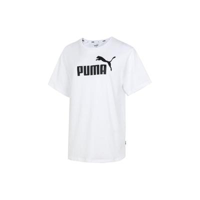 American Vintage Logo Print Casual Breathable Loose Short Sleeve T-Shirt Women Tops White 685646-02