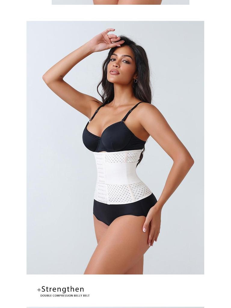 Women's Postpartum Waist Cincher: Breathable, Strong Shaping, Six Row Buckle Belt for Abdomen Support