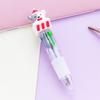 5PCS Festive Christmas Theme Ballpoint Pen Multicolor Pens With Ergonomic Grip Portable Writing Tools For Students