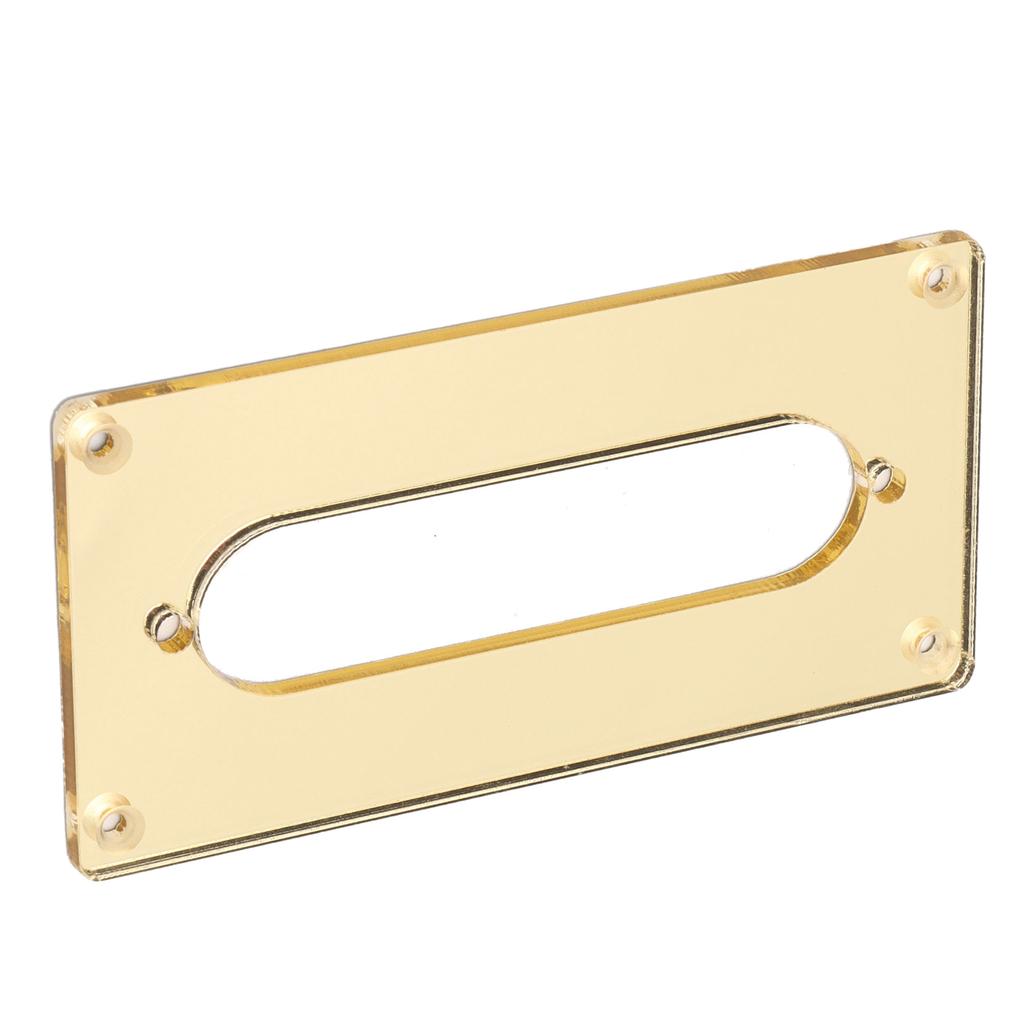 Tonabnehmer-Montagerahmen Acryl Goldene Spiegelabdeckung Ersatz mit Loch für E-Gitarre